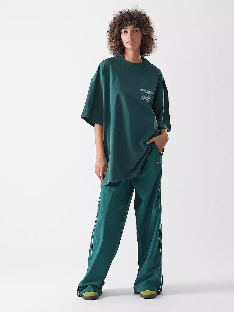 KARO KAUER | Camiseta de corte oversized GOOD FORTUNE | Verde oscuro