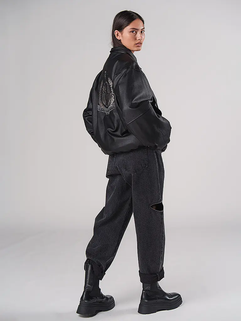 KARO KAUER | Chaqueta de imitación de cuero | Negro