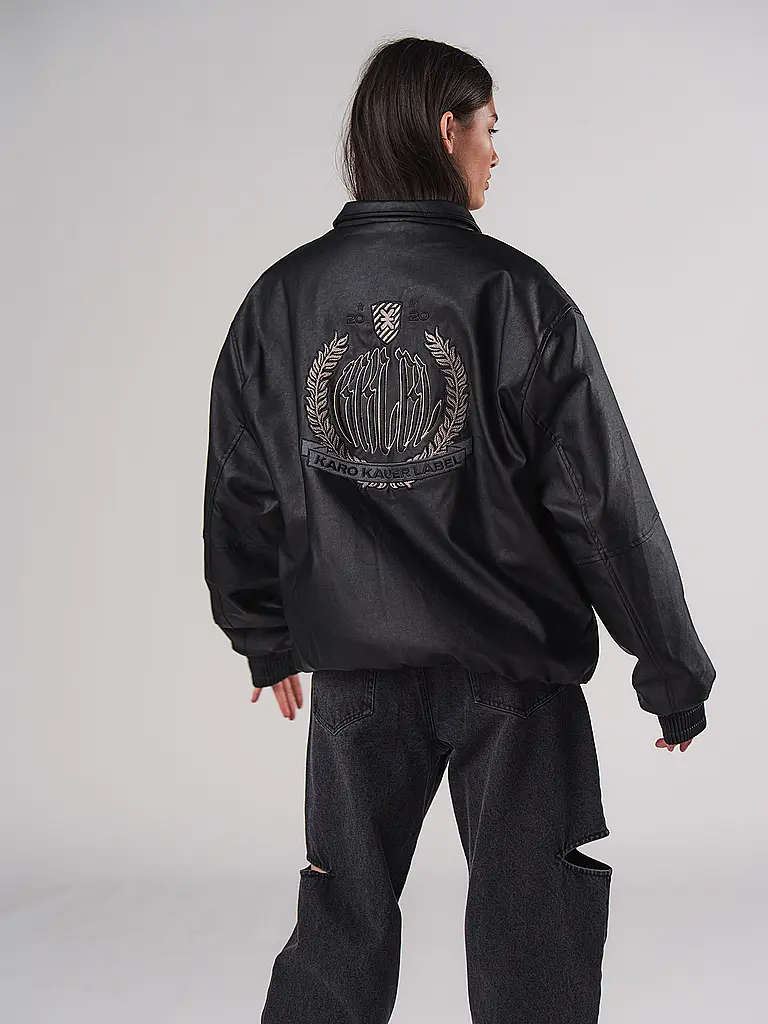 KARO KAUER | Chaqueta de imitación de cuero | Negro