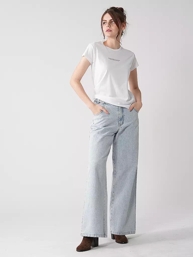 KARO KAUER | Jeans de corte ancho | Azul claro