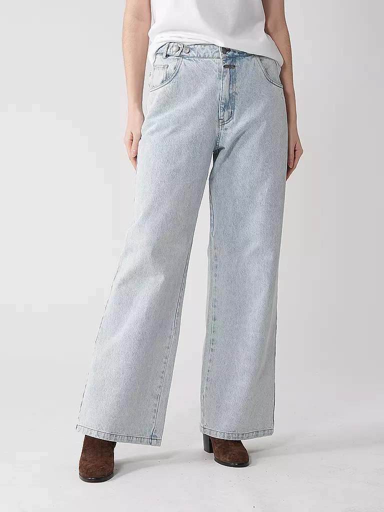 KARO KAUER | Jeans de corte ancho | Azul claro