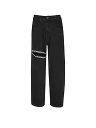 KARO KAUER | Nombre del producto: Jeans Balloon Fit PETITE DIAMOND | Negro