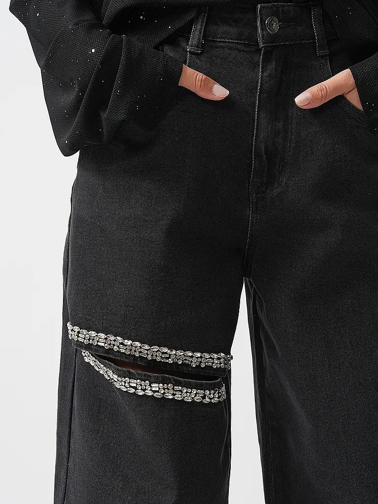 KARO KAUER | Nombre del producto: Jeans Balloon Fit PETITE DIAMOND | 