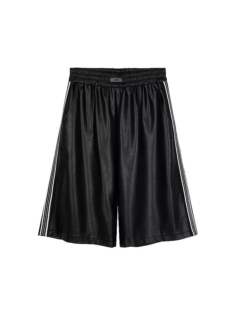 KARO KAUER | Shorts con aspecto de cuero | Negro