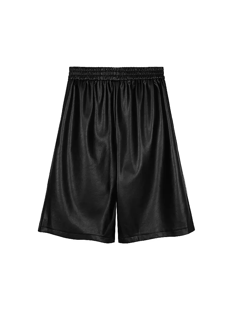 KARO KAUER | Shorts con aspecto de cuero | Negro