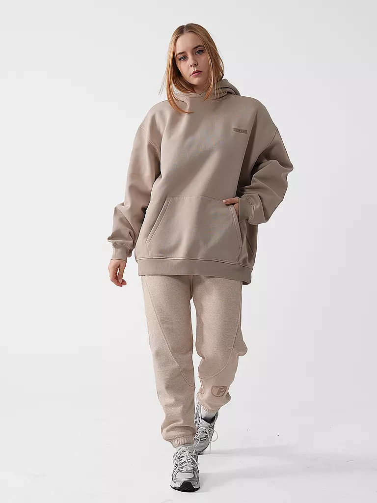 KARO KAUER | Sudadera con capucha - Hoodie | Marrón claro