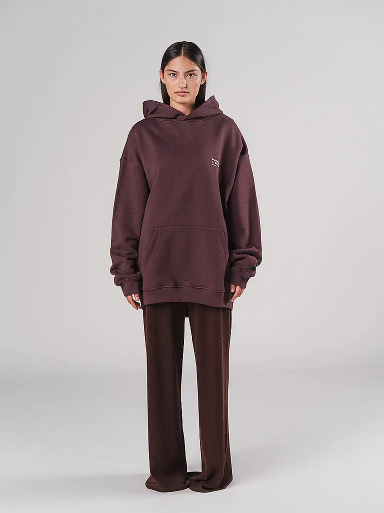 KARO KAUER | Sudadera con capucha - Hoodie | Rojo oscuro