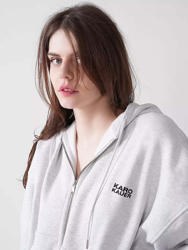 KARO KAUER | Sudadera con cremallera | Gris