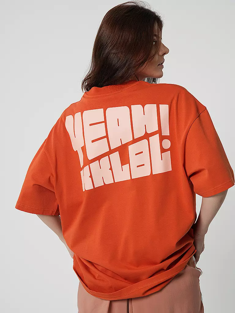 KARO KAUER | T-Shirt YEAH | Naranja