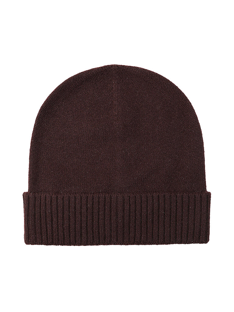 Gorro de cachemira - Gorro rojo oscuro