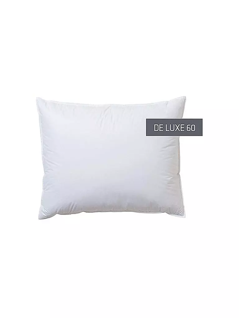 KAUFFMANN | Almohada "De Luxe 60" 40x60cm (320g Suave) | Blanco