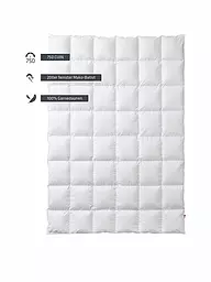 KAUFFMANN | Edredón de plumón "Premium 750" 140x200cm 530g Cálido | Blanco