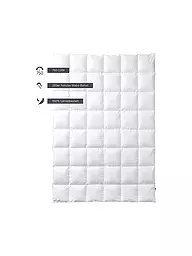 KAUFFMANN | Edredón de plumón con casetes "Premium 750" 140x220cm (580g cálido) | Blanco