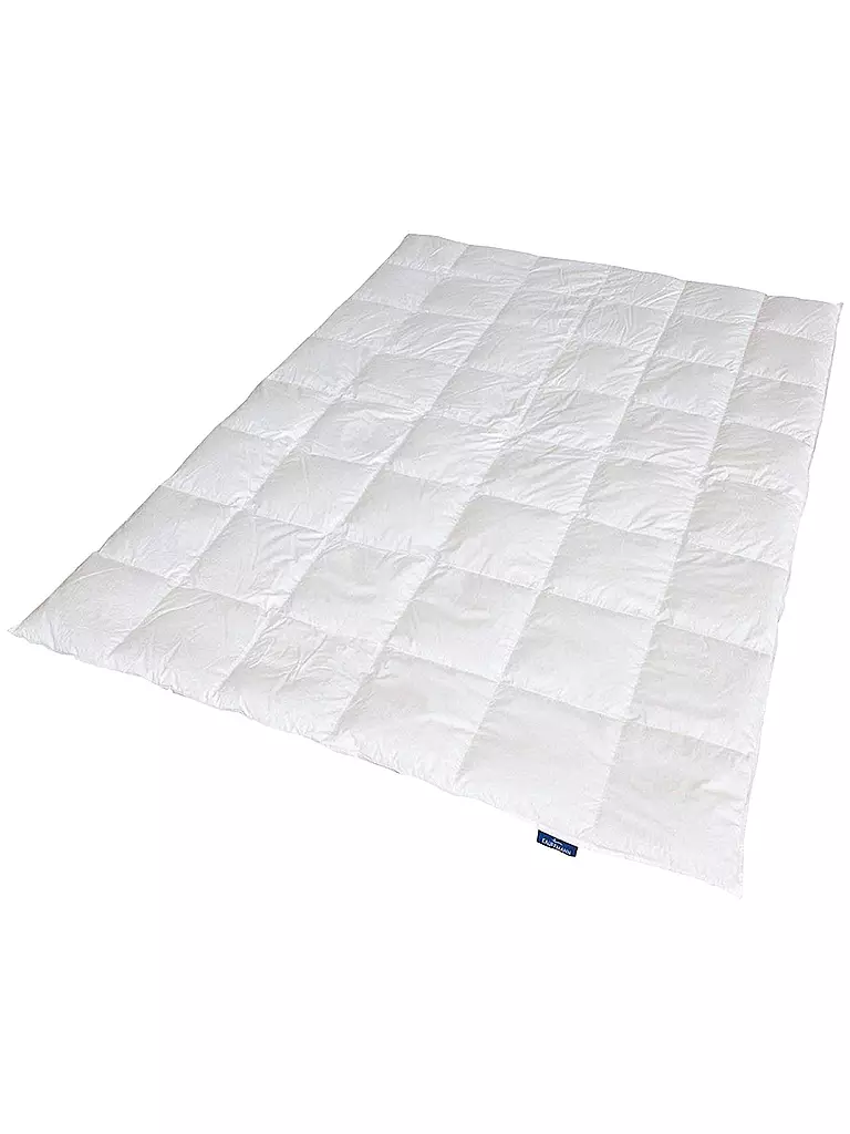 KAUFFMANN | Edredón de plumón con casetes "Superior" 140x220cm (530g Medio) | Blanco