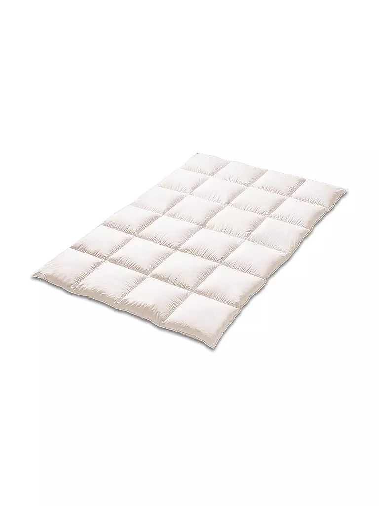 KAUFFMANN | Edredón de plumón con casetes ELEGANCE 700 140 x 200 cm | Blanco