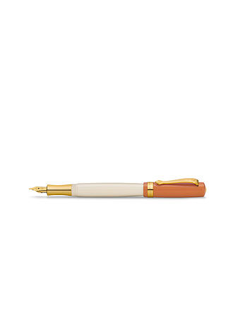 KAWECO | Pluma estilográfica Student 70's Soul Medium Naranja Blanco
