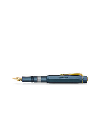 KAWECO | Pluma estilográfica Piston Sport AL Navy/Gold B