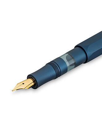 KAWECO | Pluma estilográfica Piston Sport AL Navy/Gold B