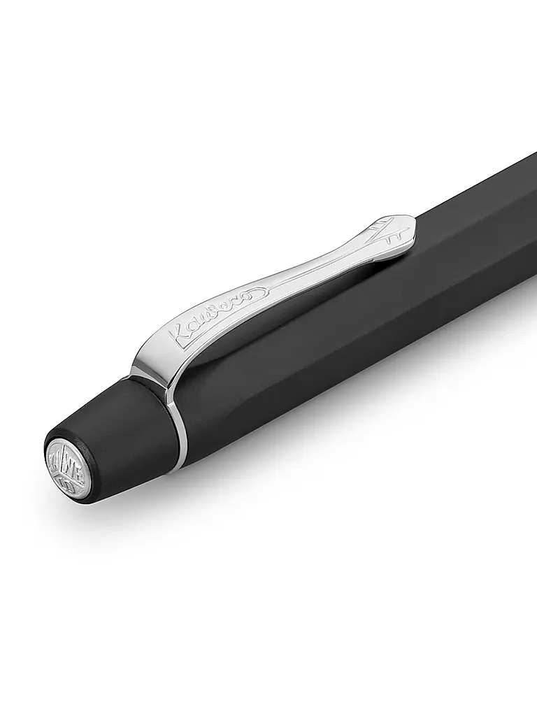 KAWECO | Bolígrafo Black Chrome | Plata