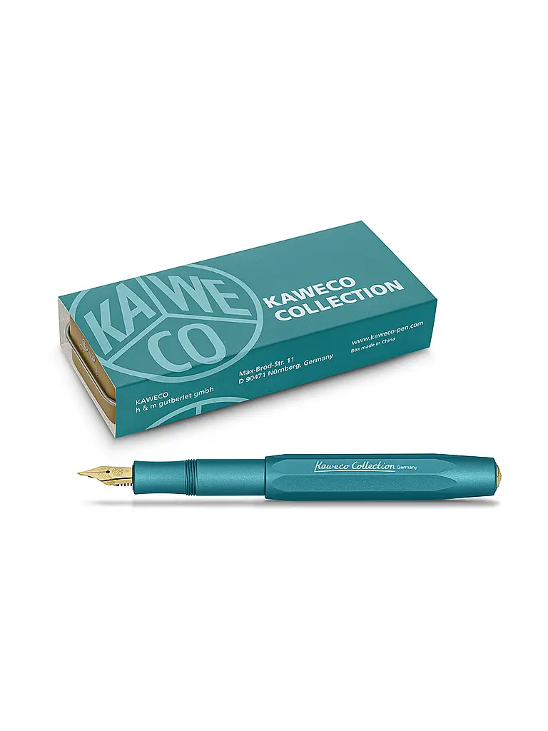 KAWECO | Pluma estilográfica Collection Iguana Blue Ancho | 