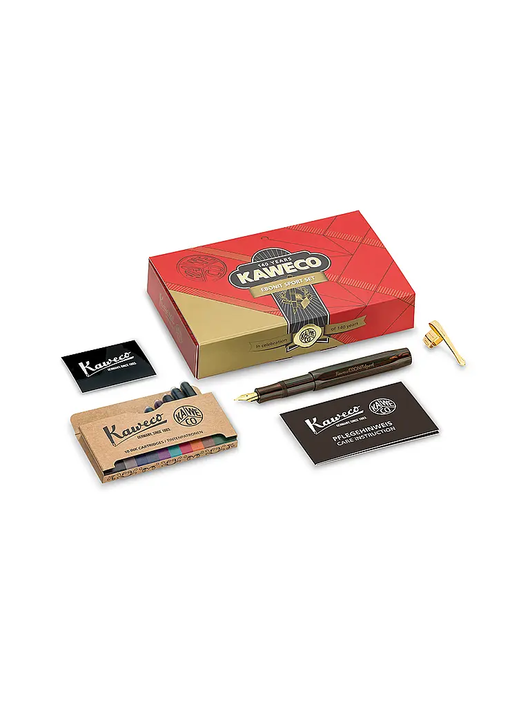 KAWECO | Set de pluma estilográfica EBONIT Set Medium | 