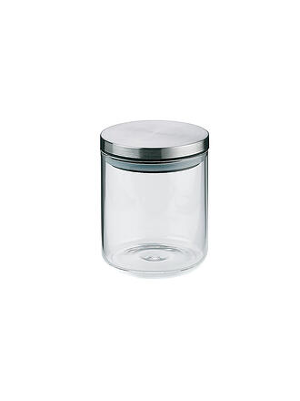 KELA | Bote de almacenamiento BAKER 0,6l vidrio / acero inoxidable