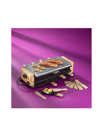 KELA | Raclette Hot Stone BEDRETTO para 8 personas Granito / Madera