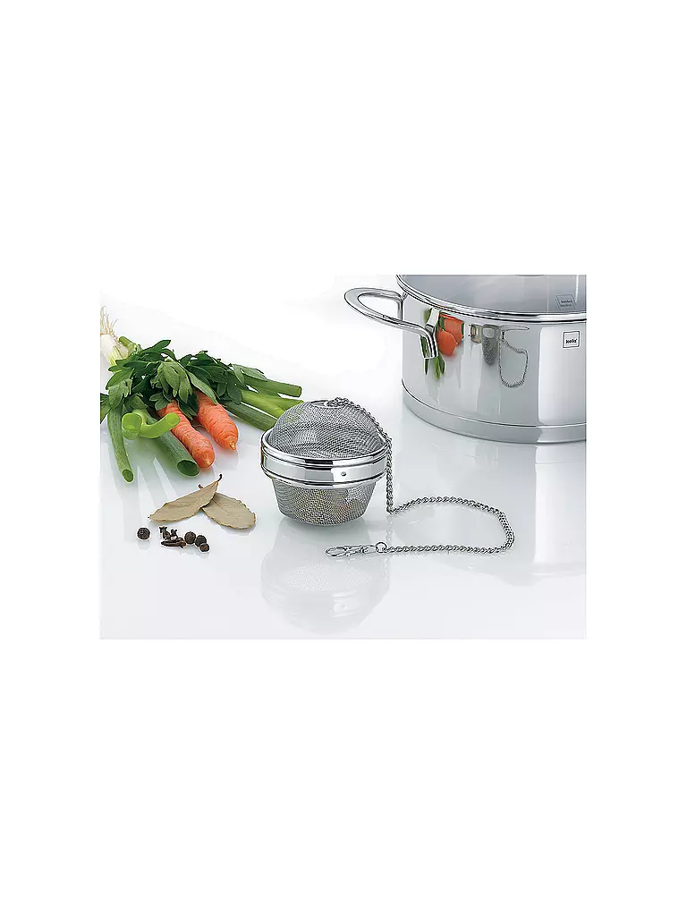 KELA | Bola de té/especias AROM 9cm | Plata