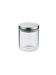 KELA | Bote de almacenamiento BAKER 0,6l vidrio / acero inoxidable | Transparente