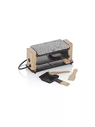 KELA | Raclette Hot Stone BEDRETTO para 2 personas Granito / Madera | Gris