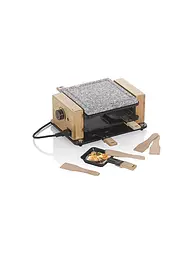 KELA | Raclette Hot Stone BEDRETTO para 4 personas Granito / Madera | Gris