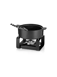 KELA | Set de fondue de queso de 9 piezas ROMAN Cerámica Negro | Negro