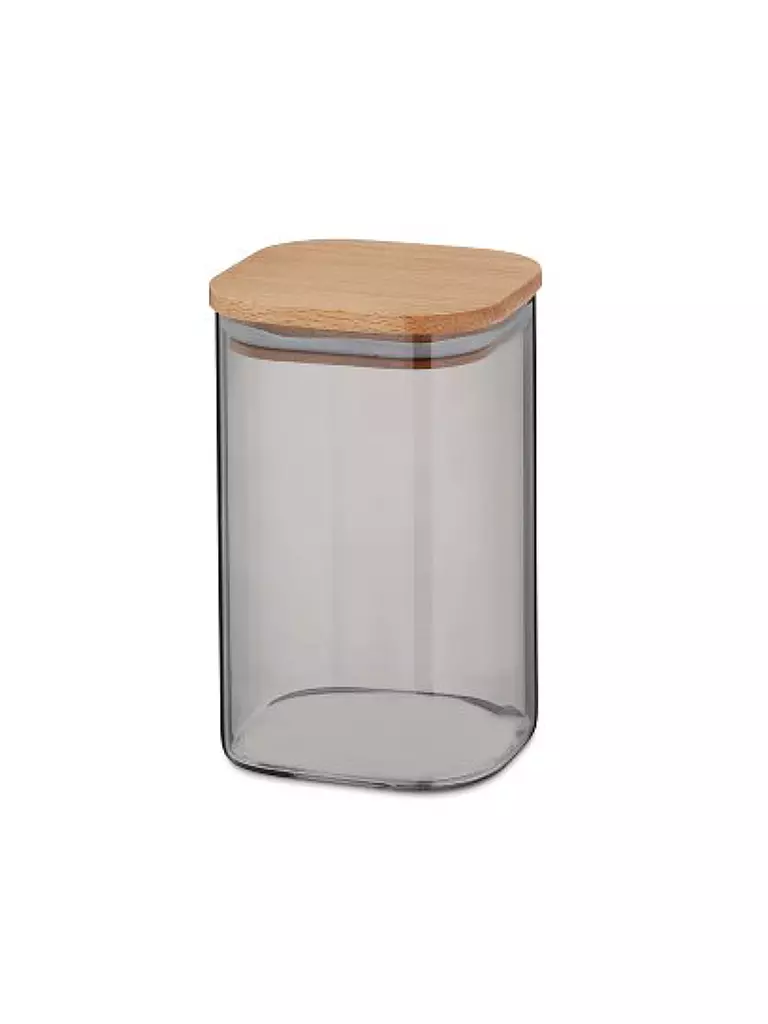 KELA | Vorratsdose 1,1l NEA Glas/Buche | Gris