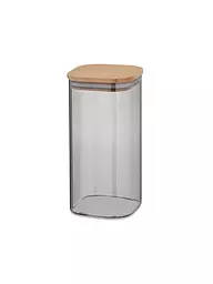 KELA | Vorratsdose 1,5l NEA Glas/Buche | Gris