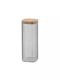 KELA | Vorratsdose 2l NEA Glas/Buche | Gris