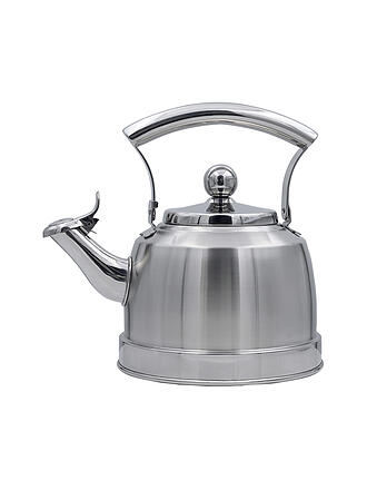 KELOMAT | Hervidor de agua con silbido Comfort de 1,5 l de acero inoxidable