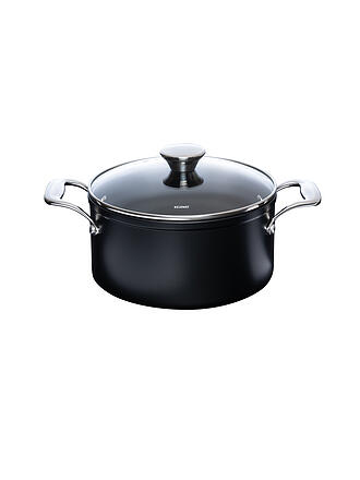 KELOMAT | Olla para carne con tapa de vidrio 20cm/3,1l NUOVO Cerámica/Antiadherente