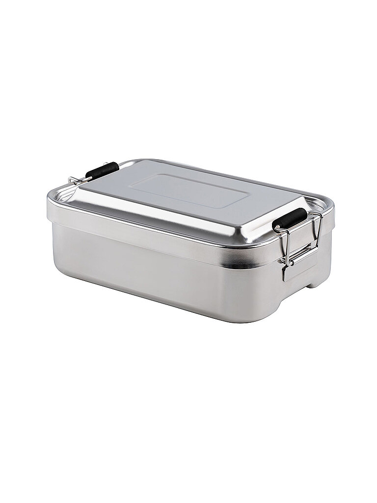 Fiambrera de acero inoxidable de 18x12 cm plata