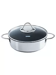 KELOMAT | Cacerola con tapa Perfekt 24cm Acero inoxidable Antiadherente | Plata