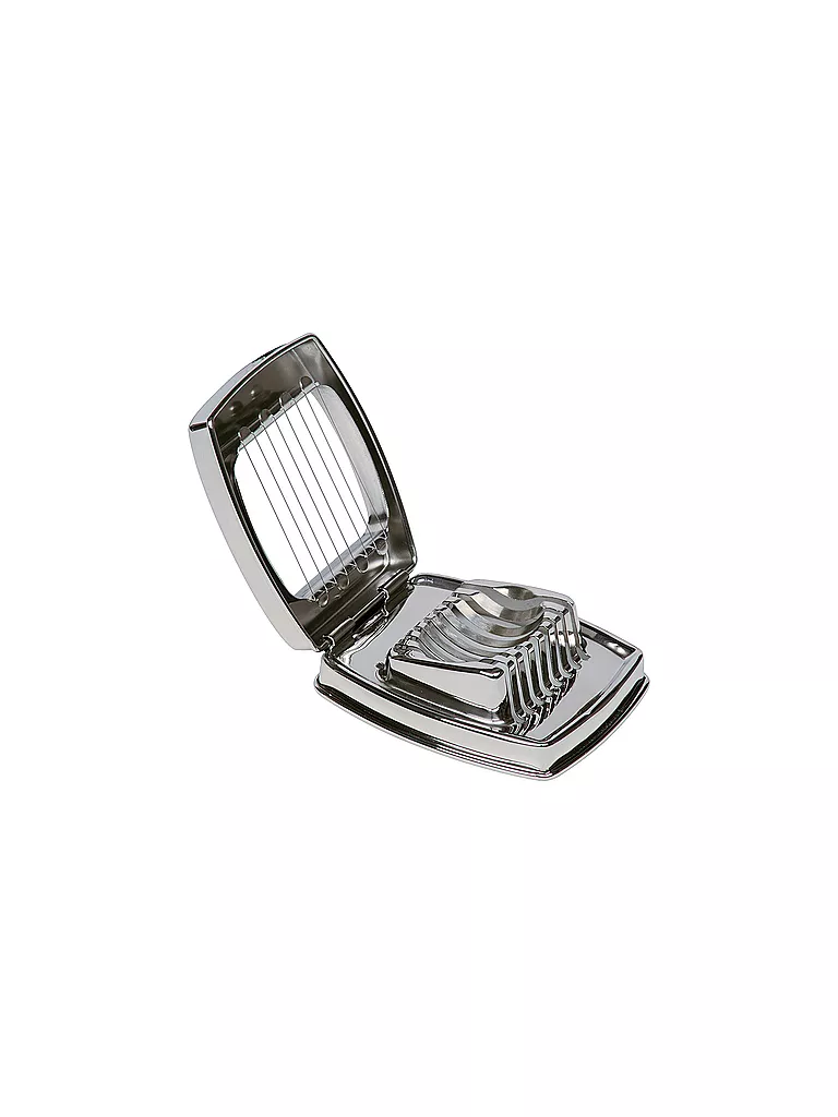 KELOMAT | Cortador de huevos de acero inoxidable | Plata