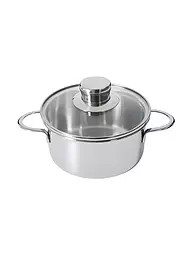 KELOMAT | MINI Cacerola para asar con tapa de vidrio 14 cm | Plata