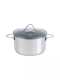 KELOMAT | Olla para carne 24cm / 5,7l Perfekt Acero inoxidable Antiadherente | Plata