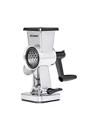 KELOMAT | Rallador de nueces y verduras de acero inoxidable con 3 tambores | Plata