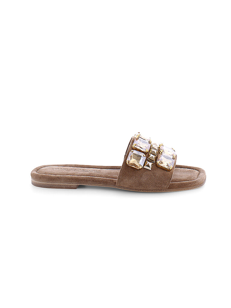 Pantoletten HOLLY STRASS camel 37 1/2