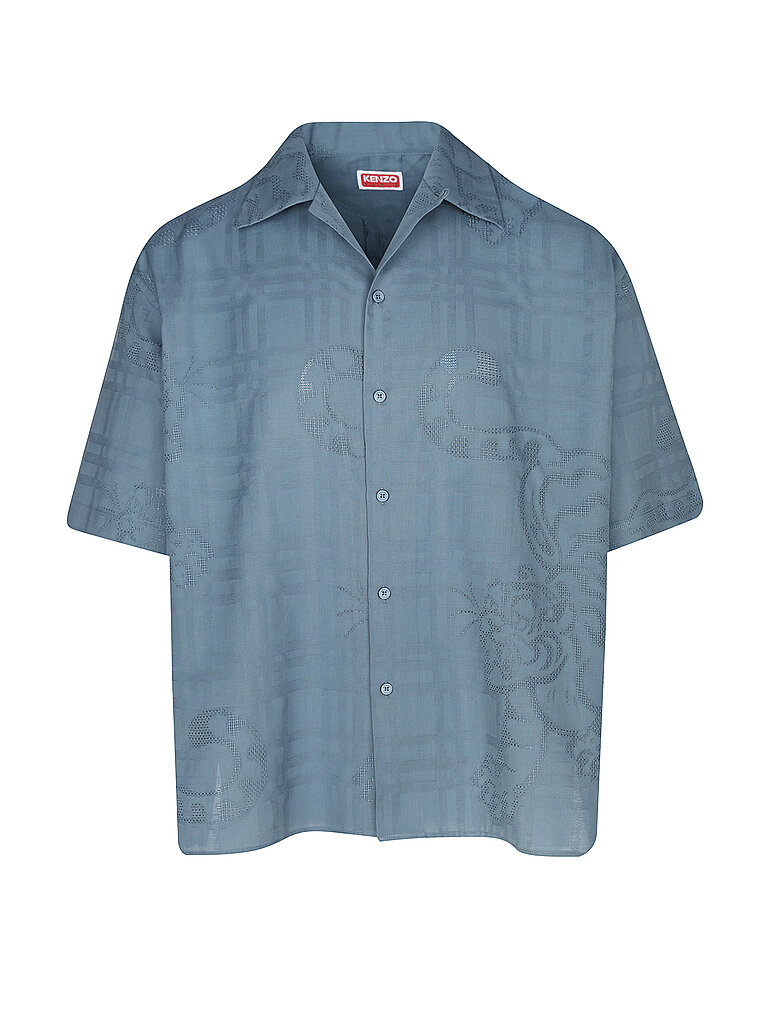 Camisa BAMBOO TIGER HAWAIIAN azul claro XL