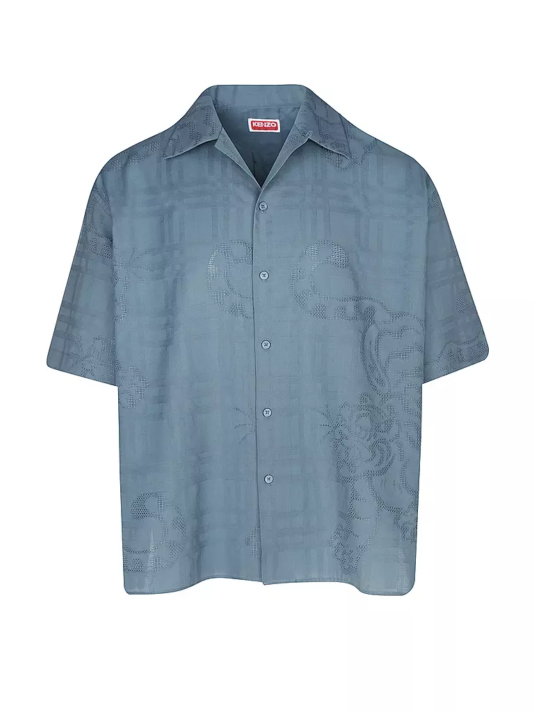 KENZO | Camisa BAMBOO TIGER HAWAIIAN | Azul claro