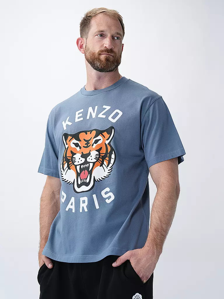 KENZO | Camiseta LUCKY TIGER | Azul claro