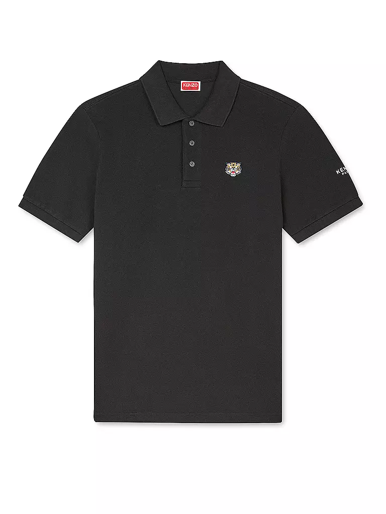 KENZO | Poloshirt LUCKY TIGER Slim Fit | Negro