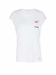KEY LARGO | Camiseta FLAMINGO | Blanco