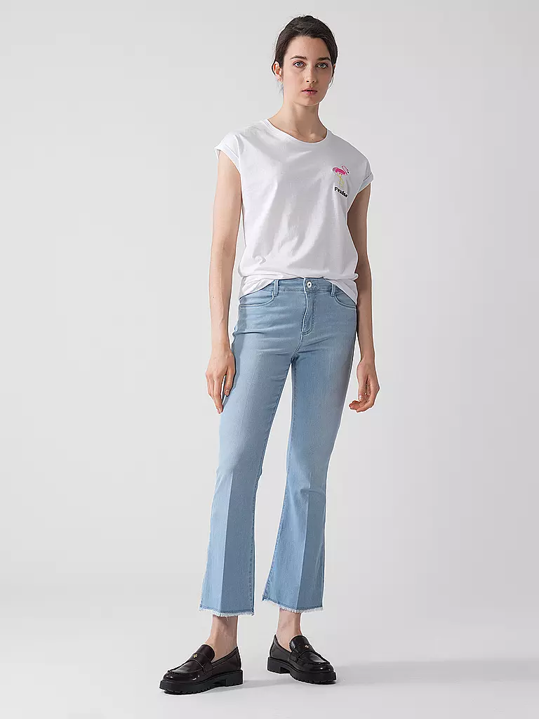 KEY LARGO | Camiseta FLAMINGO | Blanco